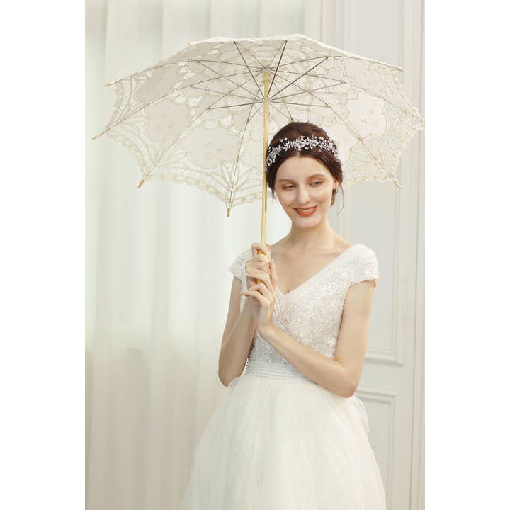 BABEYOND – wholesale Umbrella – Women's – 1920s Vintage Lace Umbrella Parasol2