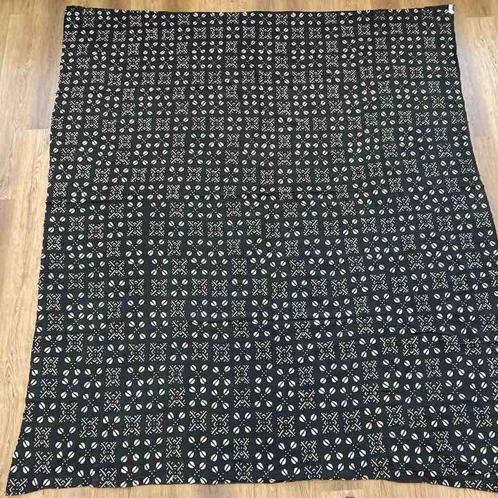 XL överkast samtida Batik stänkduk Mali afrikansk textil | 101 x 89" för wholesale av The Niger Bend