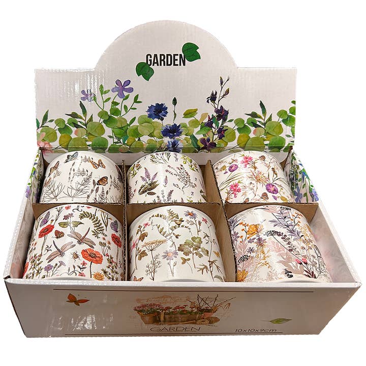 Pots de fleurs en céramique 3,5" Pots de plantes Décoration intérieure, ensemble de 6 pour la vente par Texas Toy Distribution