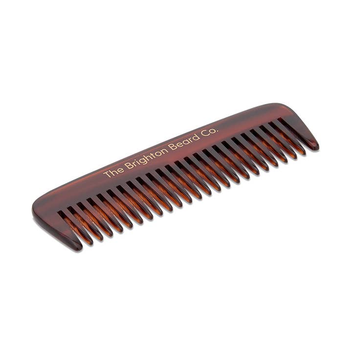Acetate Beard Comb for wholesale by The Brighton Beard Co.