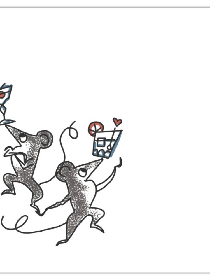 Notas Autocolantes Cocktail Mouse Memos por atacado de SMO Ceramics & Stuff