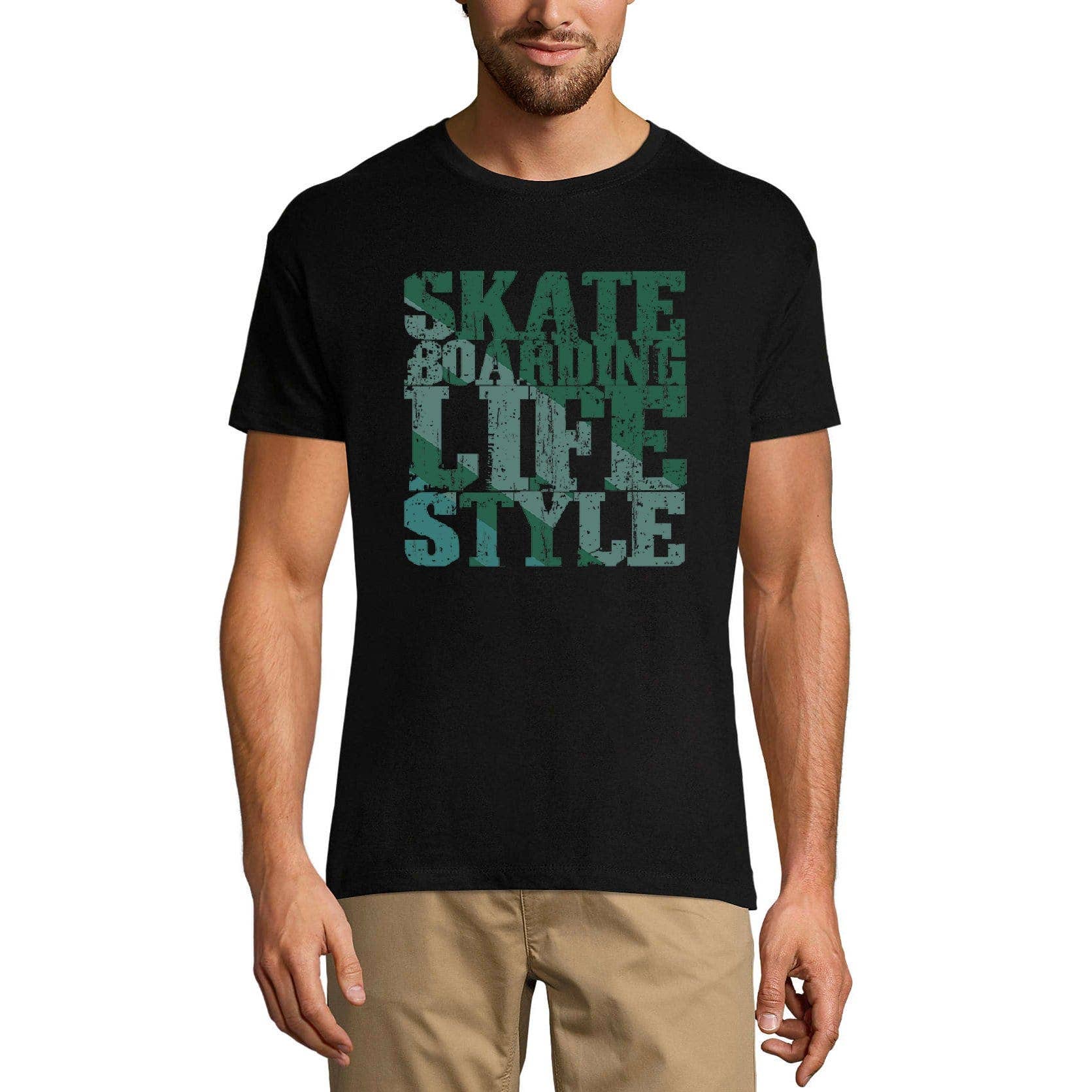 Black ULTRABASIC Men's Novelty T-Shirt Skate Boarding Lifestyle - Skating Tee Shirt for wholesale on Faire0