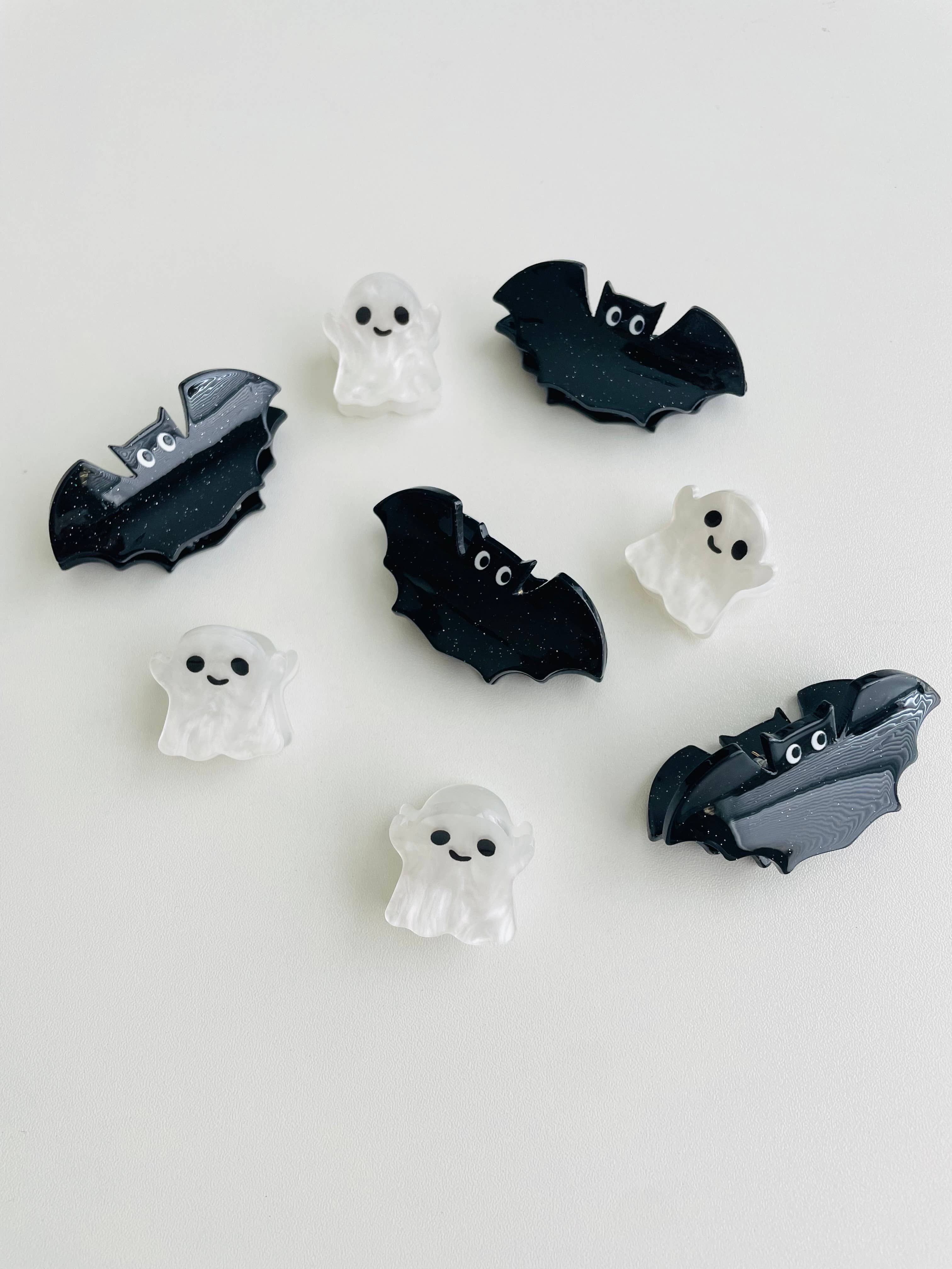 The Wildflower Company - Wholesale Hair Clip - Women's - Pack of 8 Mini Ghost and Bat Claw Clips1