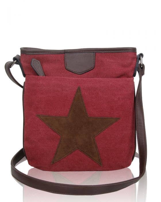 Ellas Trading – wholesale Shoulder bag – women's – Star Patterned Crossbody Bag Canvas 1