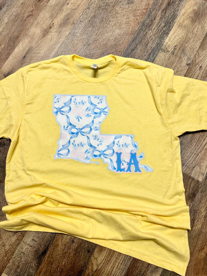 Louisiana State Graphic T-Shirt for wholesale by Sweet Southern Wholesale