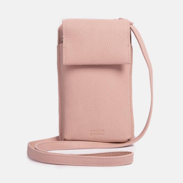 Pink PU Phone Bag for wholesale by Caroline Gardner