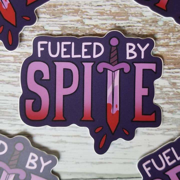 Jade Raven Arts - Wholesale Sticker - Fueled by Spite Vinyl Sticker0