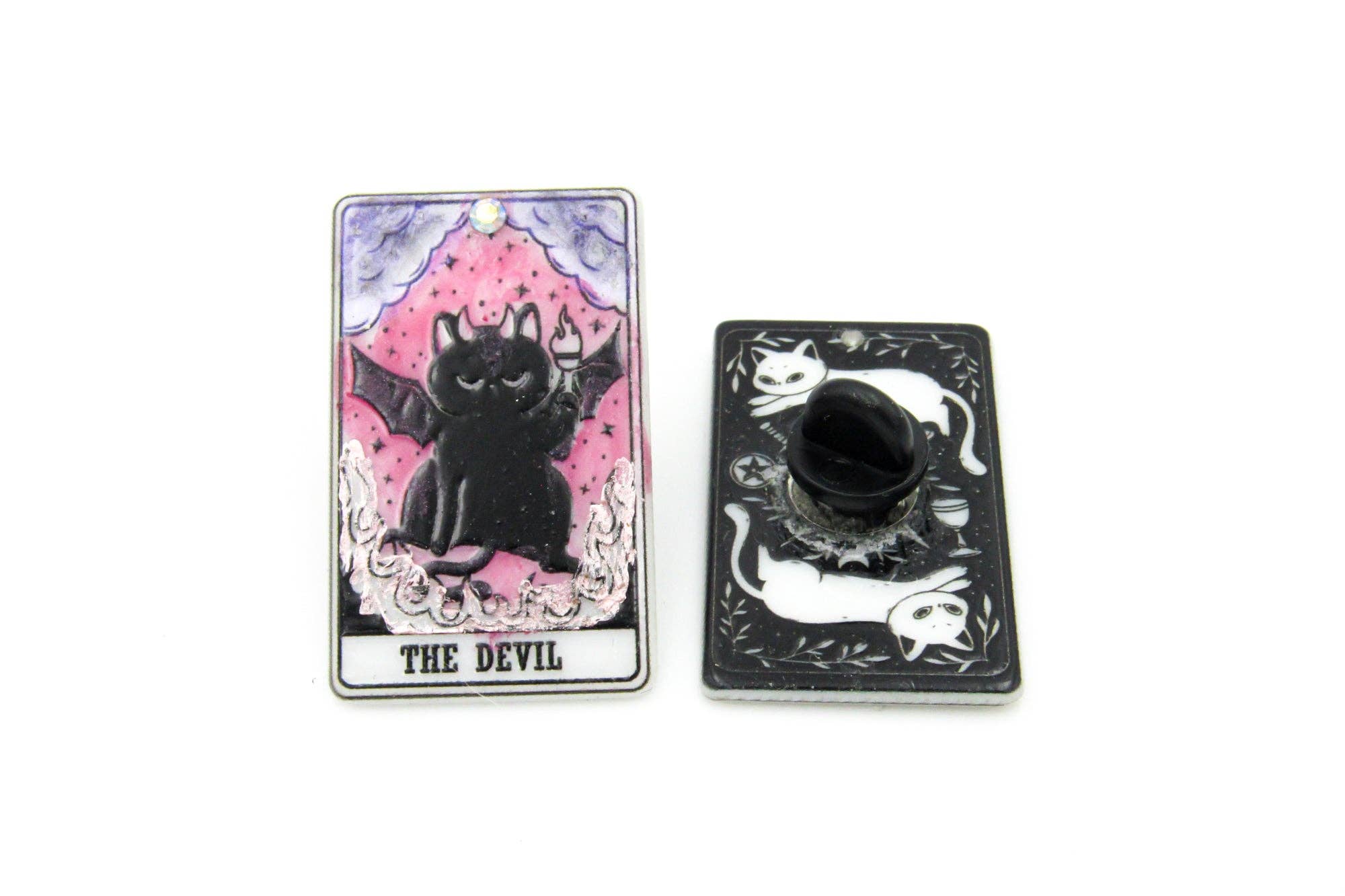 Oh, Heart! - Wholesale Lapel Pin/Button - Cute Cat Tarot Pin6