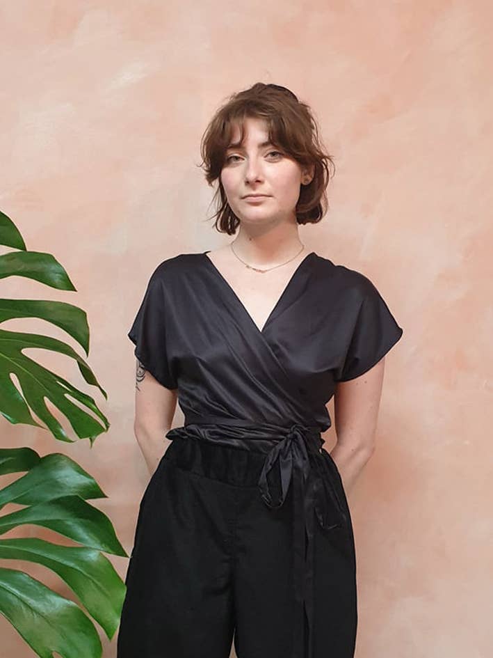 Top portefeuille en soie de bambou pour la vente par Rudan