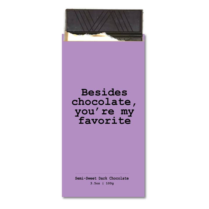 Chocolate Greeting Card - Besides Chocolate, You're My ... for wholesale by Chocolate Cards