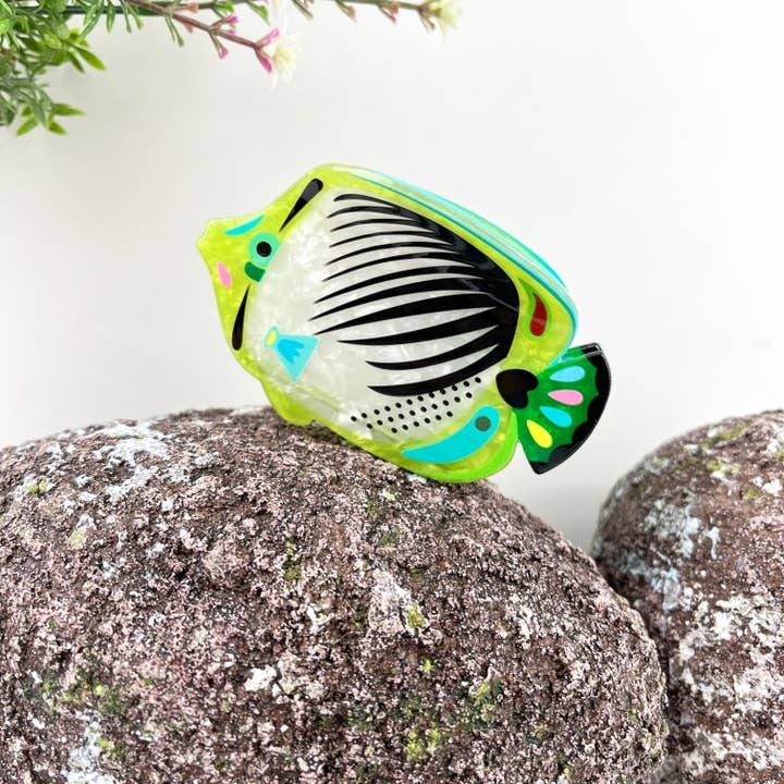 mildstyles - Wholesale Hair Clip - Women's - Angelfish Hair claw clip, Largemouth Bass Hair clip1