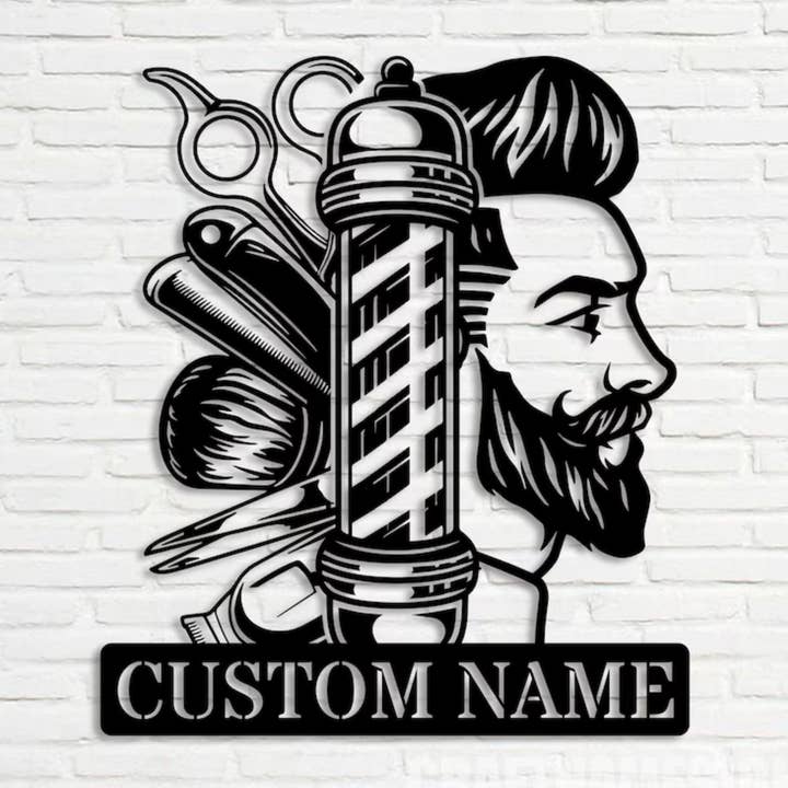 Glow Neon - Wholesale Neon Sign - Personalized Barber Shop Metal Sign - Custom Signboard3