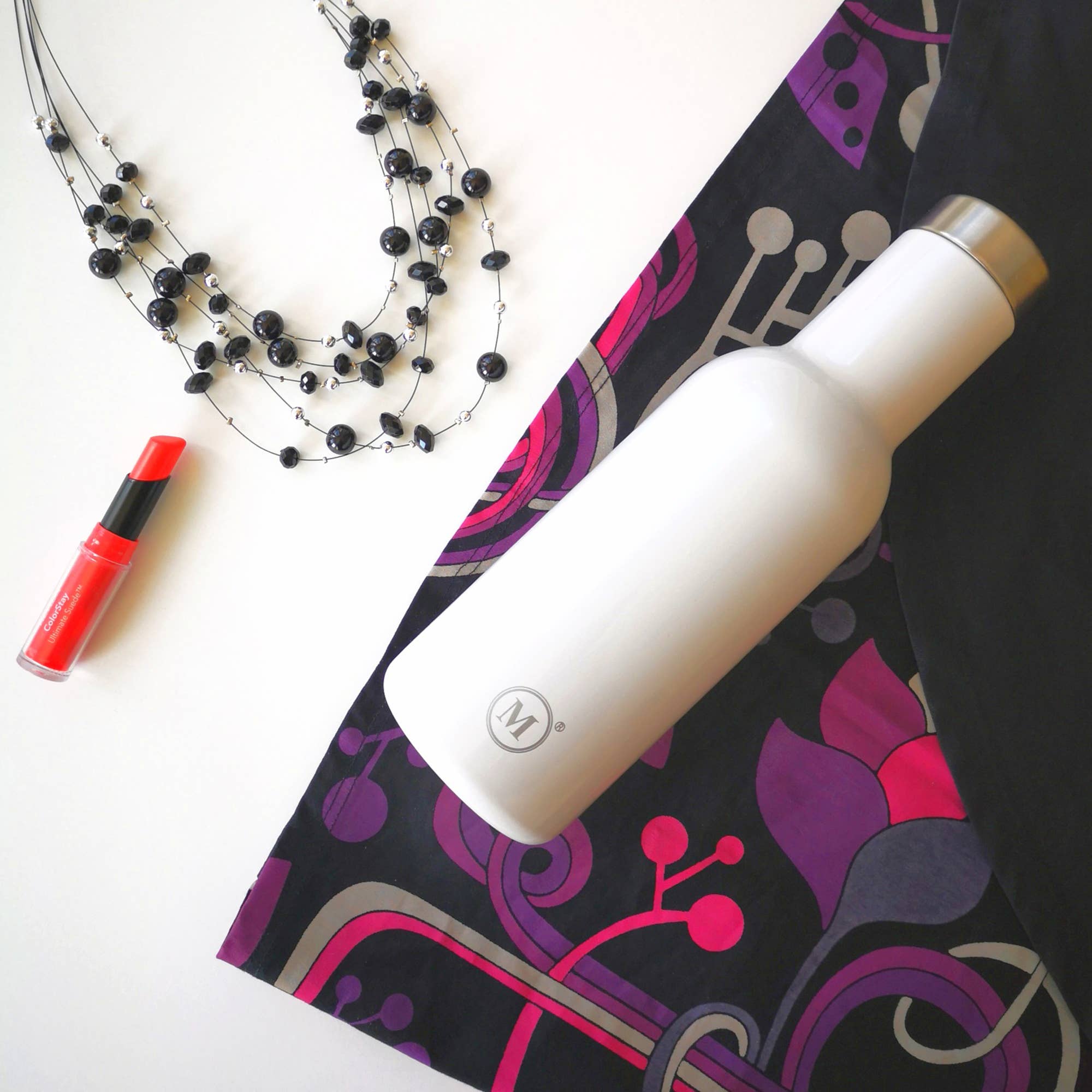 Minimal - Wholesale Water Bottle - Minimal Insulated Wine Bottle 600ml White4