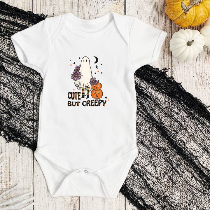 Creepy Ghost Romper voor wholesale door Petite Star Rising