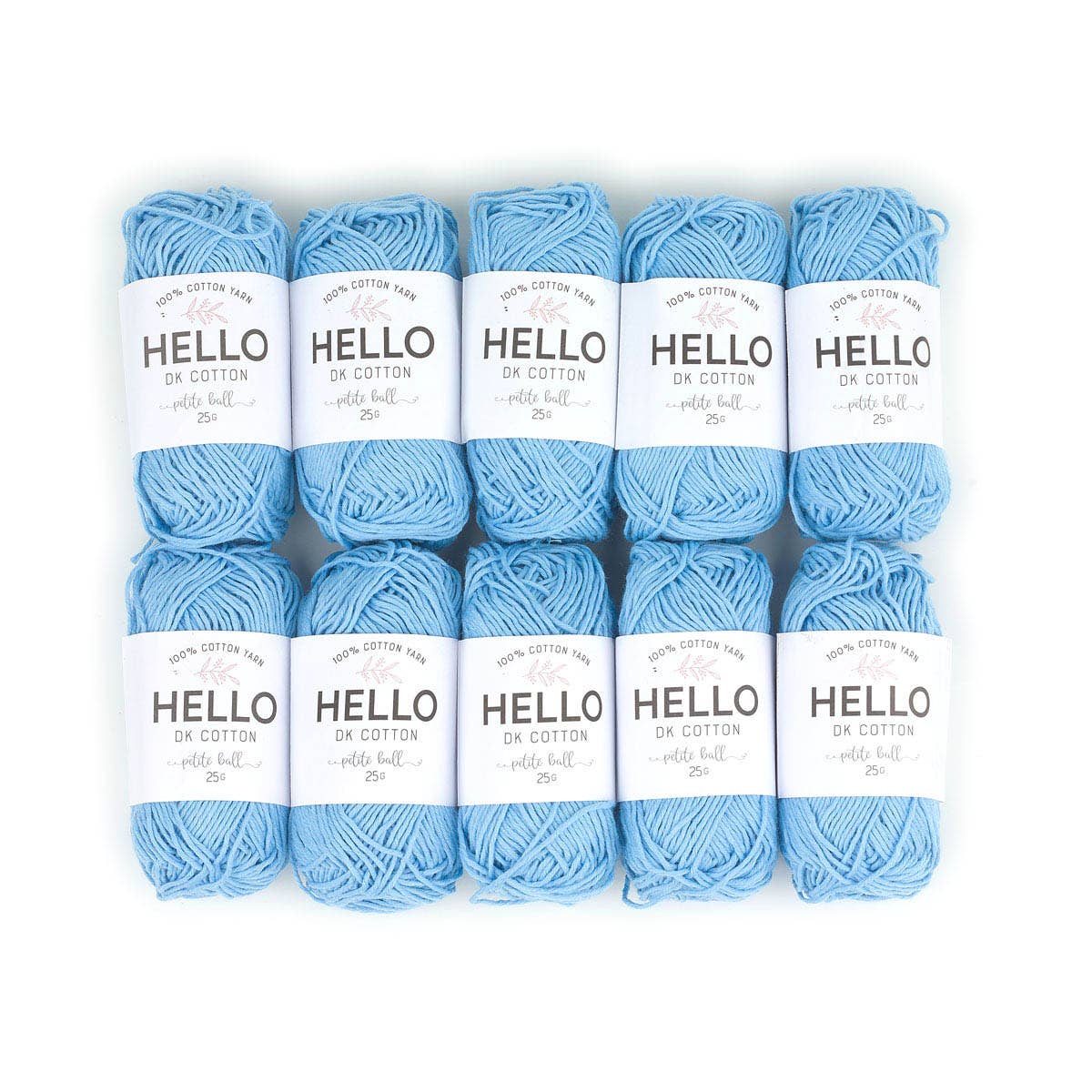 Creative World of Crafts – wholesale Garn – HEJ 100% bomull 25g Amigurumi garn förpackning med 10 bollar46