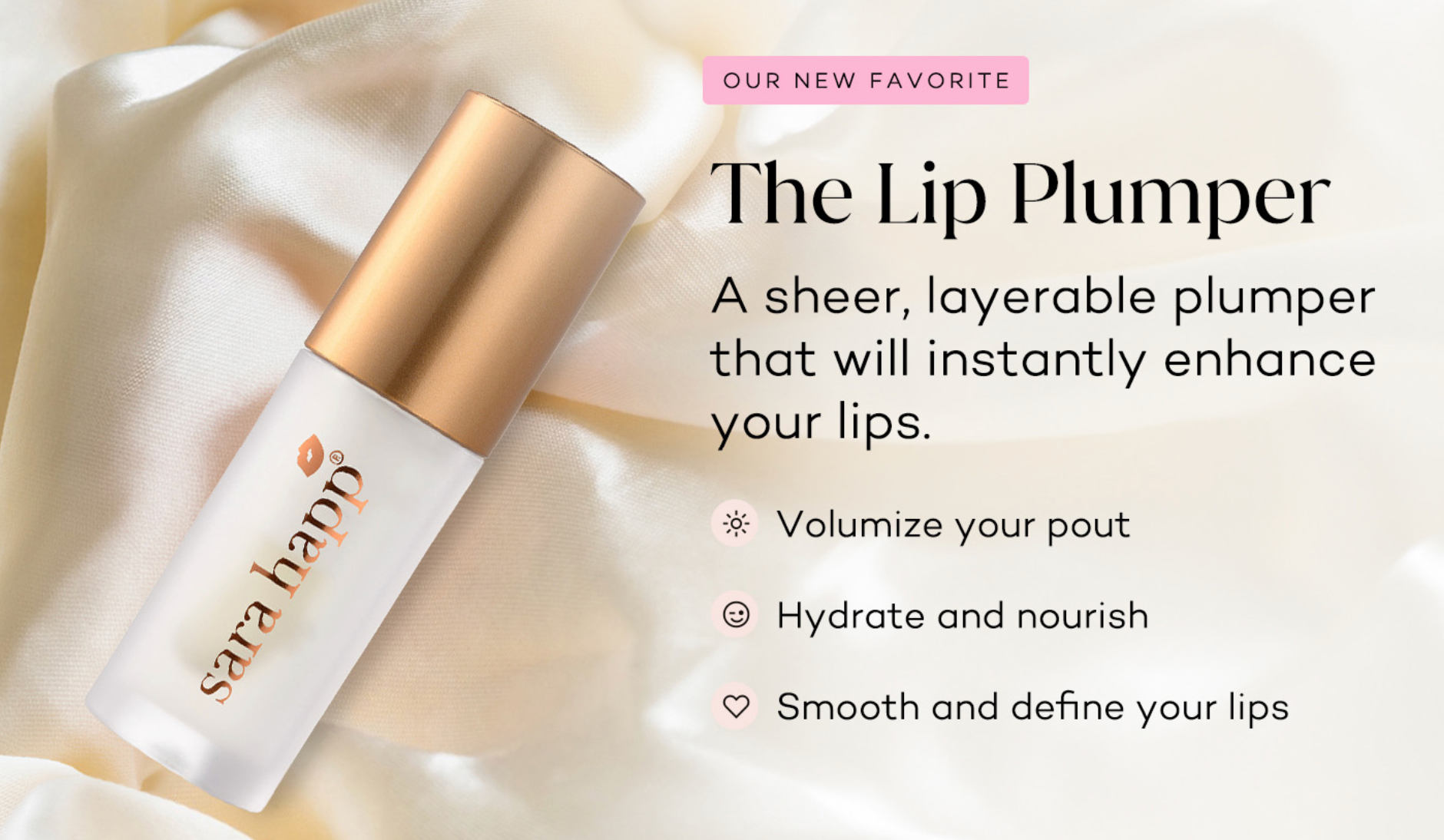 Sara Happ – Plumper labial por atacado – O Lip Plumper - Volumizador Premiado com Peptídeos5