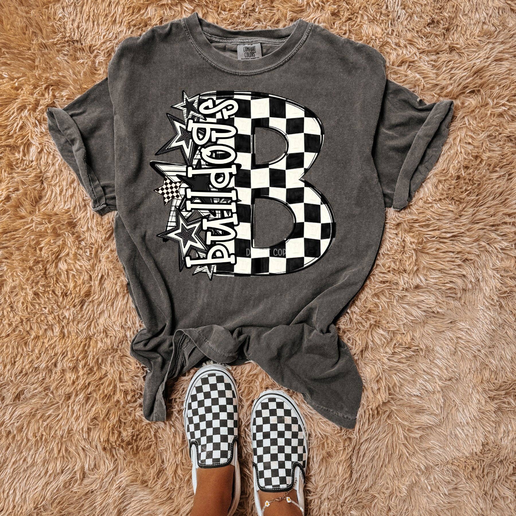 Wills Creek Designs - Wholesale T-Shirt (Graphic) - Women's - Checkered Star Mascot Wholesale Tee2
