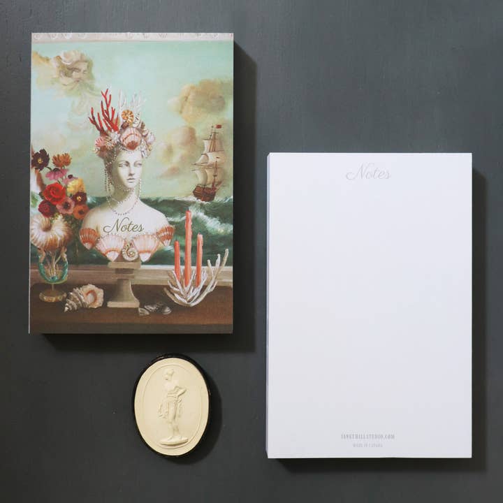 JANET HILL STUDIO - Wholesale Notepad - 'The Gods' Tear-away Notepad1