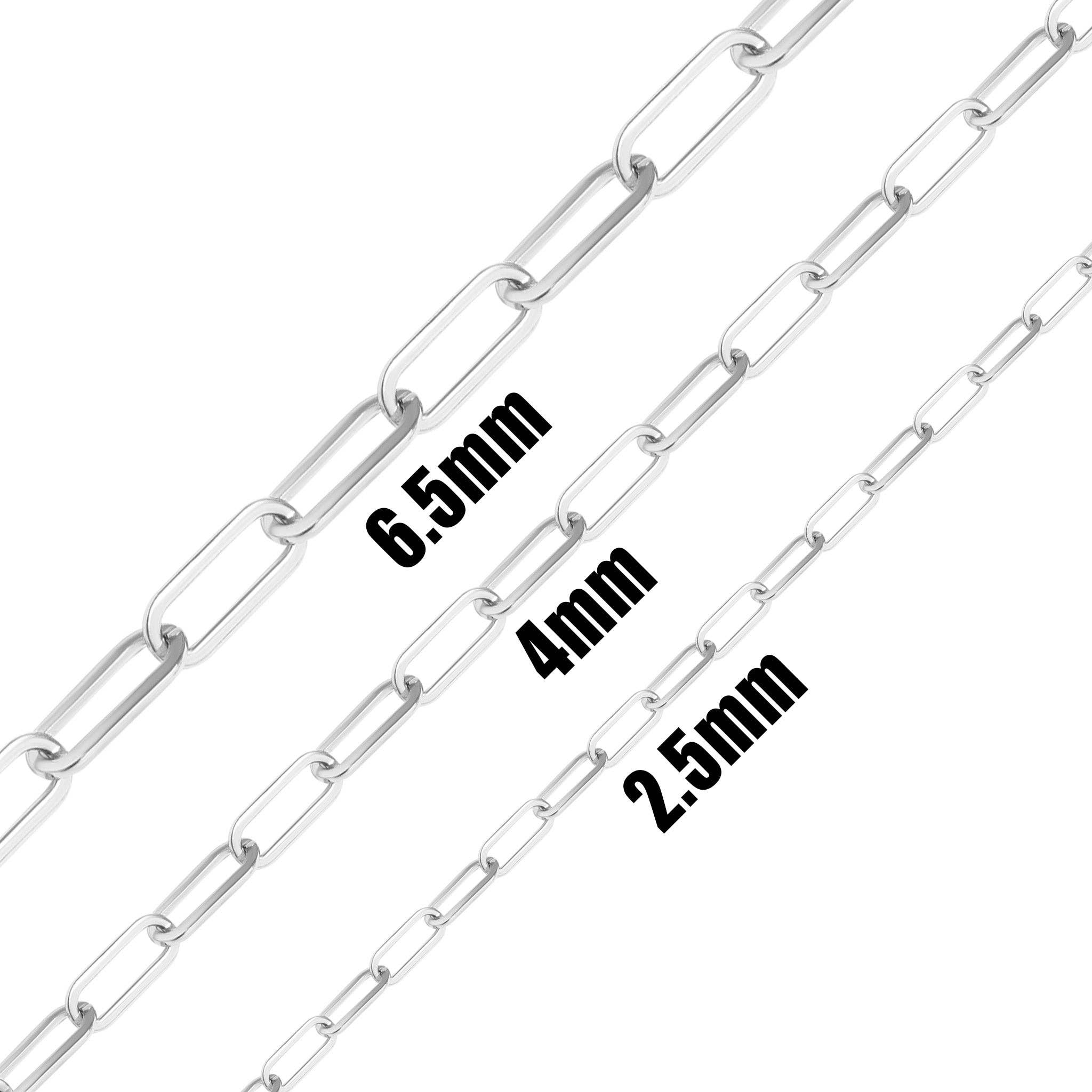 WJW – Großhandel Bastelzubehör – Büroklammerkette aus 18-karätigem PVD-Edelstahl am Fuß0