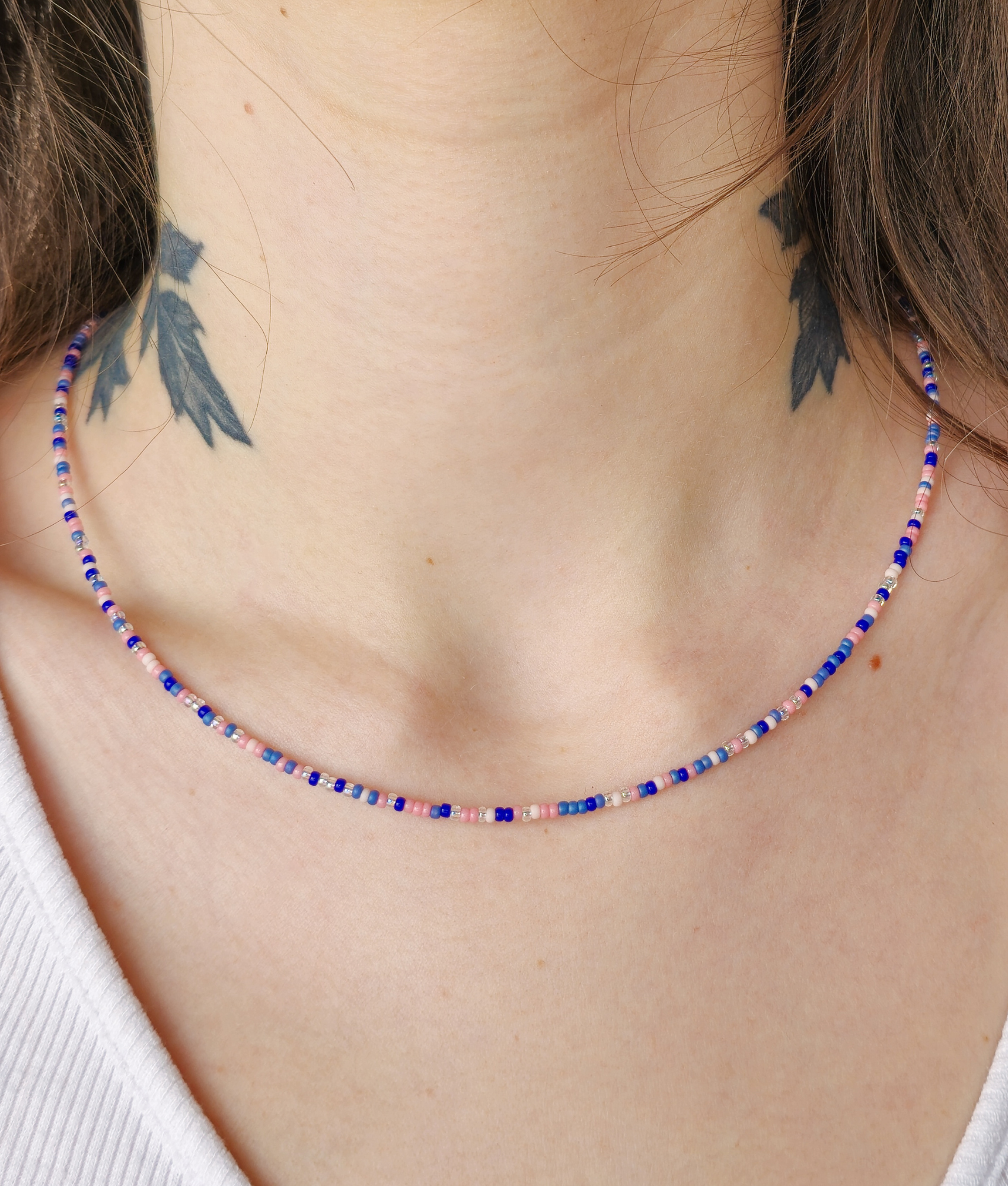 Linati Studio - Wholesale Beaded/Pearl Necklace - Coastal Summer Pearl Necklace0