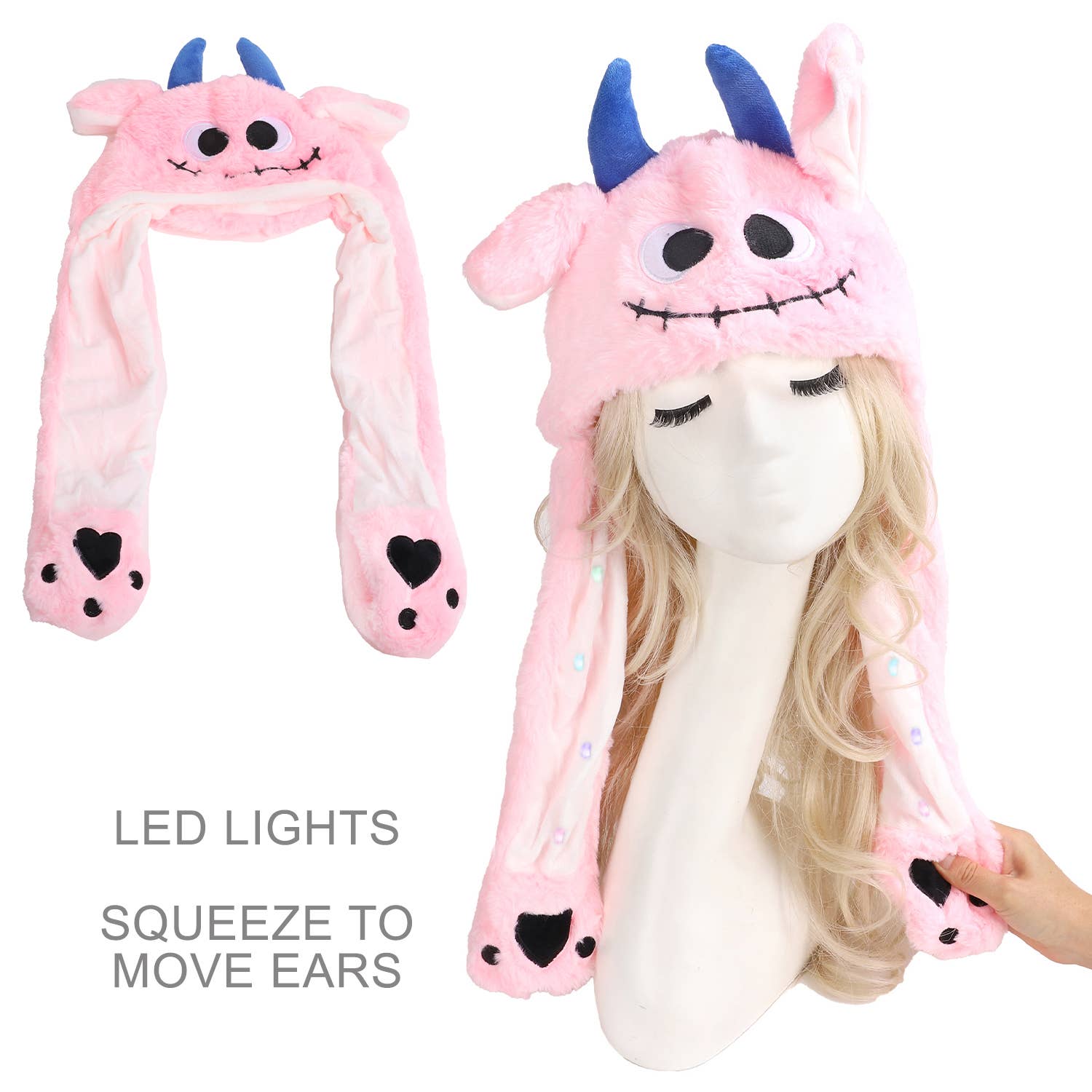 SP Sophia Collection - Wholesale Hat Accessory - Women's - Halloween Character LED Movable Ears Hat1
