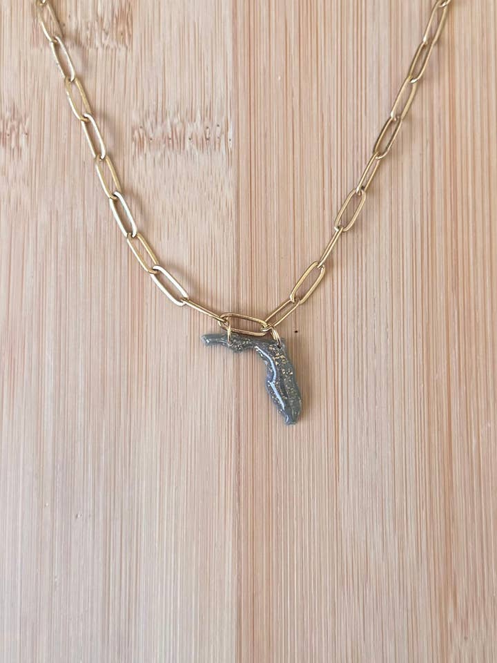 FL Necklace for wholesale by Clay By Kass