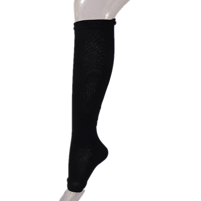 VIGOR - Wholesale Socks - Unisex - Zipper Compression Socks, Calf Knee High, Open Toe Support3