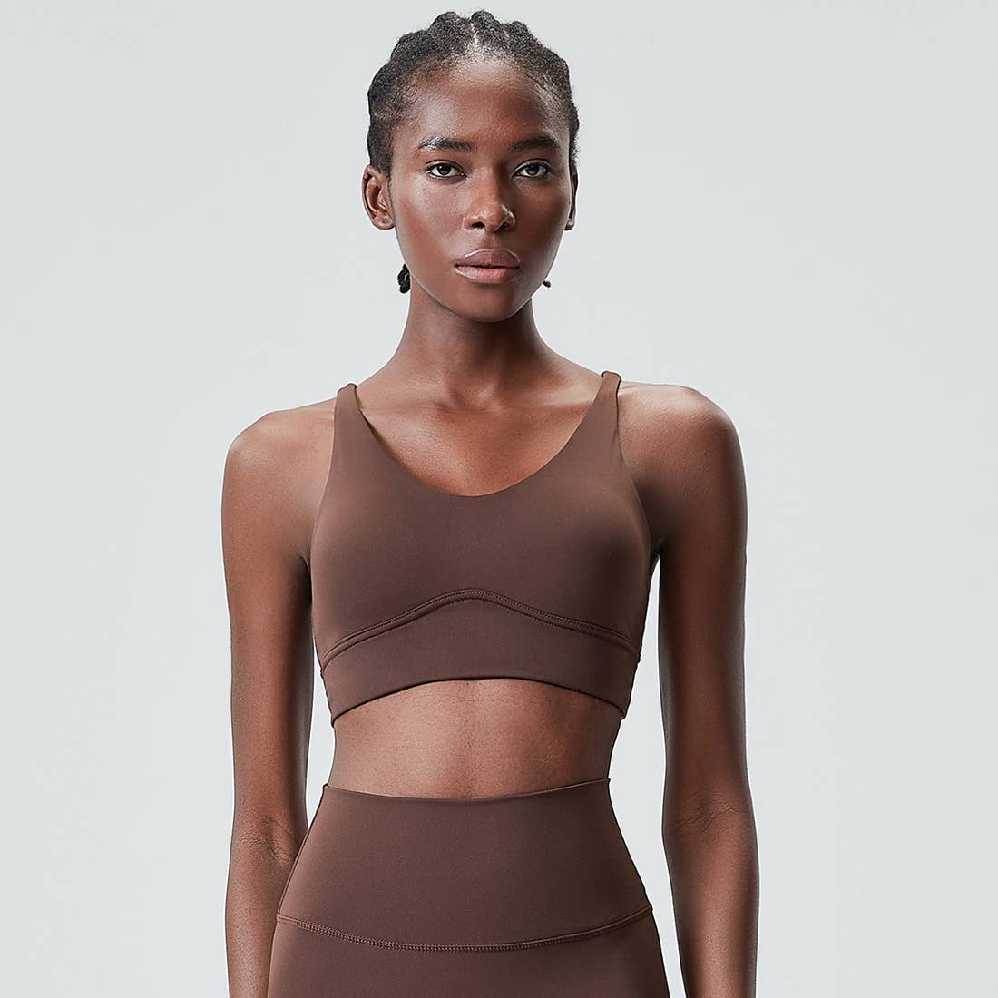 Sodalemon - Wholesale Sports Bra - Women's - Cross Back High Support Yoga Top Fitness Sport Bra14