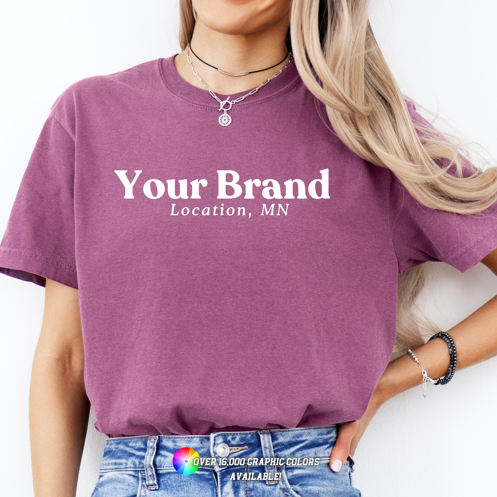 Faith & Life Christian Brands - Vente T-shirt sérigraphié – unisexe - Haut de boutique logo ville État Comfort Colors vêtements personnalisés11