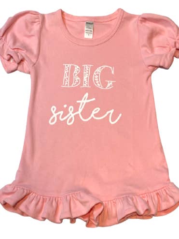 Hermana mayor con volantes para venta al por mayor de Little Hoot Designs