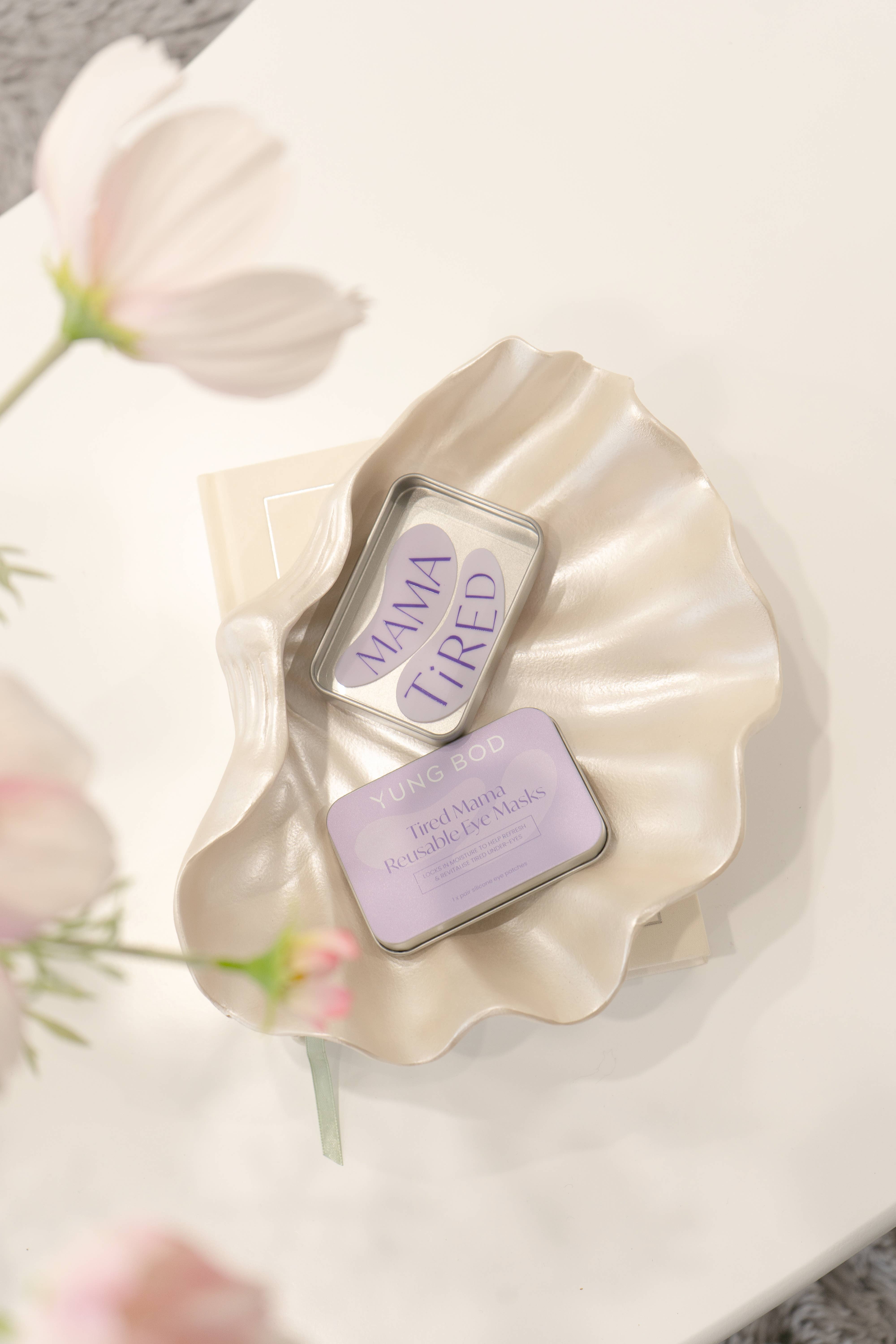 YUNG BOD - Vente Masques de traitement yeux - Masques pour les yeux réutilisables en silicone Tired Mama1