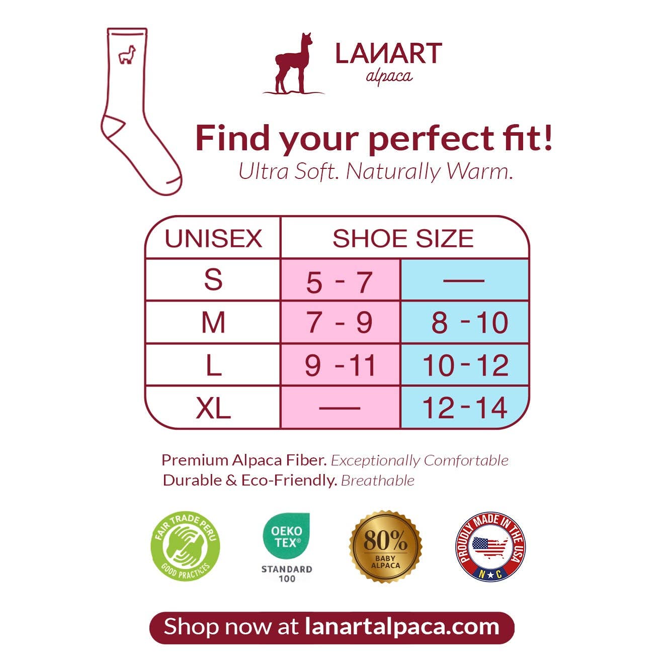 Lanart Alpaca - Wholesale Socks - Unisex - Everest Outdoor Alpaca Socks Charcoal5