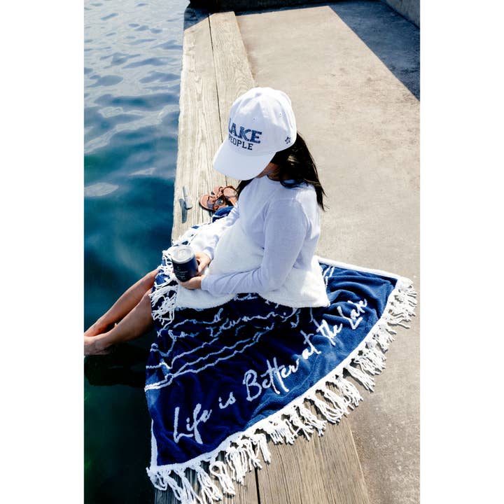 Pavilion - Wholesale Throw Blanket - Life Is Better at the Lake 50" x 60" Plush Blanket7