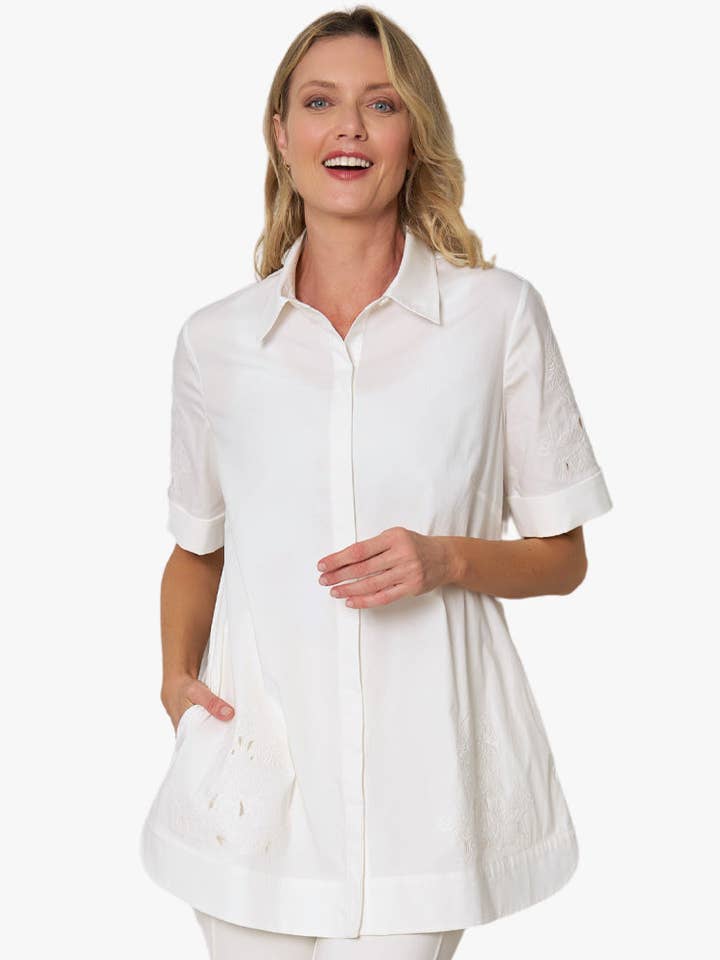 Stella Carakasi - Wholesale Button Down Shirt - Women's - Glamtastic Tunic