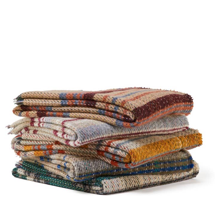 Tweedmill Textiles - Wholesale Throw Blanket - Random Recycled Wool Blanket - Large - assorted colours 1