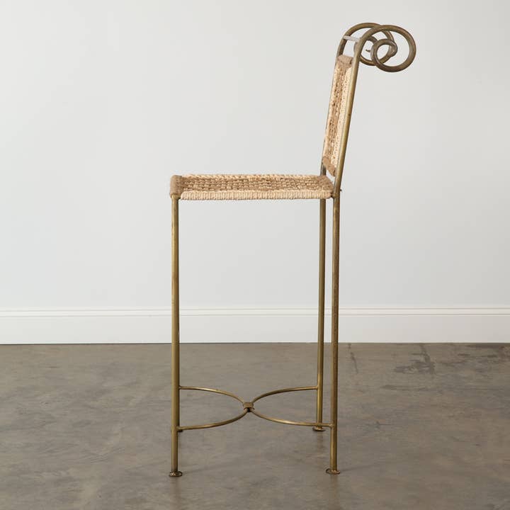 CTW Home Collection - Wholesale Stool - Aurelia Macrame Bar Stool