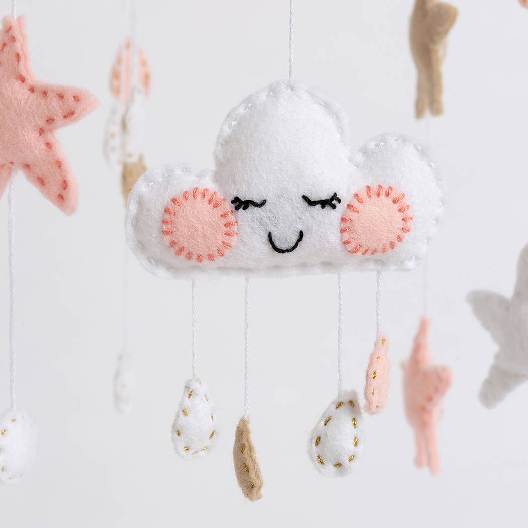 Wool Couture Company - Wholesale Craft Sewing Kit - Cloud Mobile Beginner Felt Craft Kit3