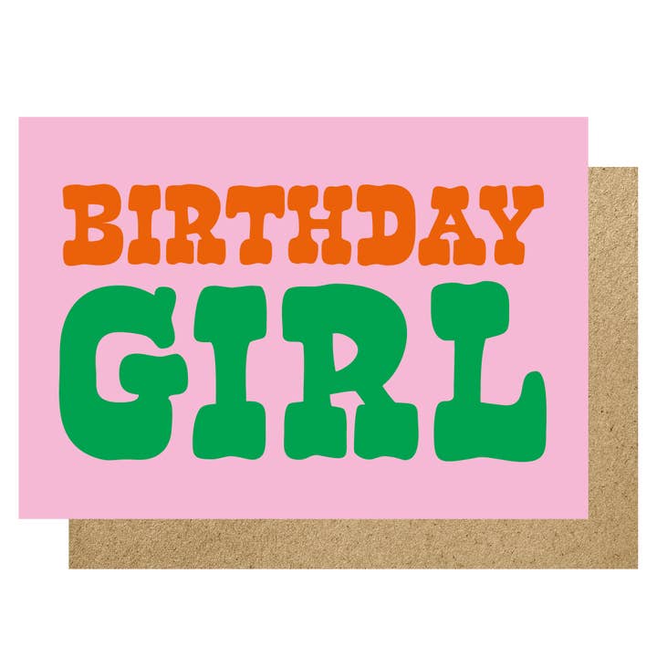 Carte d'anniversaire pour fille pour la vente par Lucky Ink