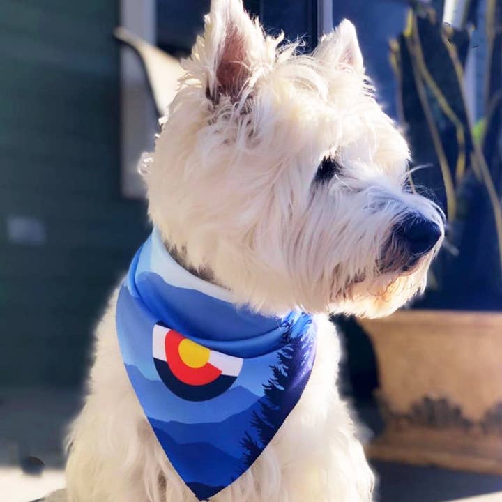Walk-e-Woo - Wholesale Pet Bandana - Dog - Sport Bandana - Colorado Mtns