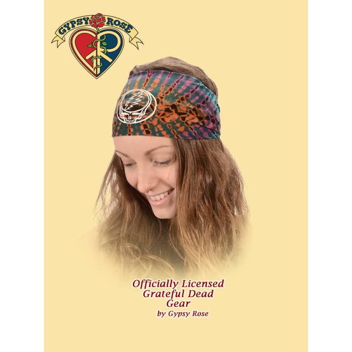 Taknemmelig død stjæle dit ansigt Økologisk Tye Dye Pandebånd for engroshandel hos Gypsy Rose