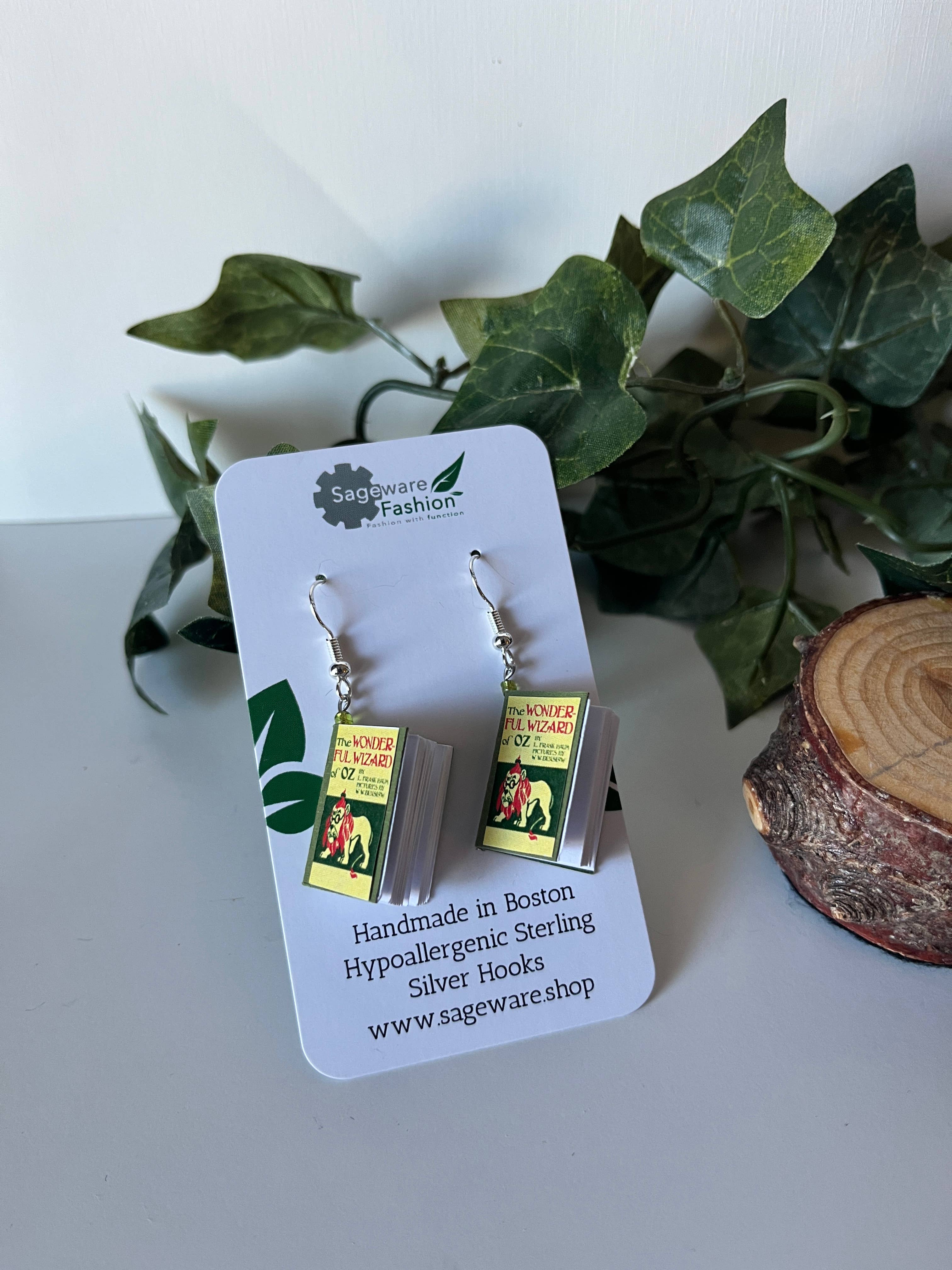 Sageware - Wholesale Dangle Earrings - Mini Book Earrings11