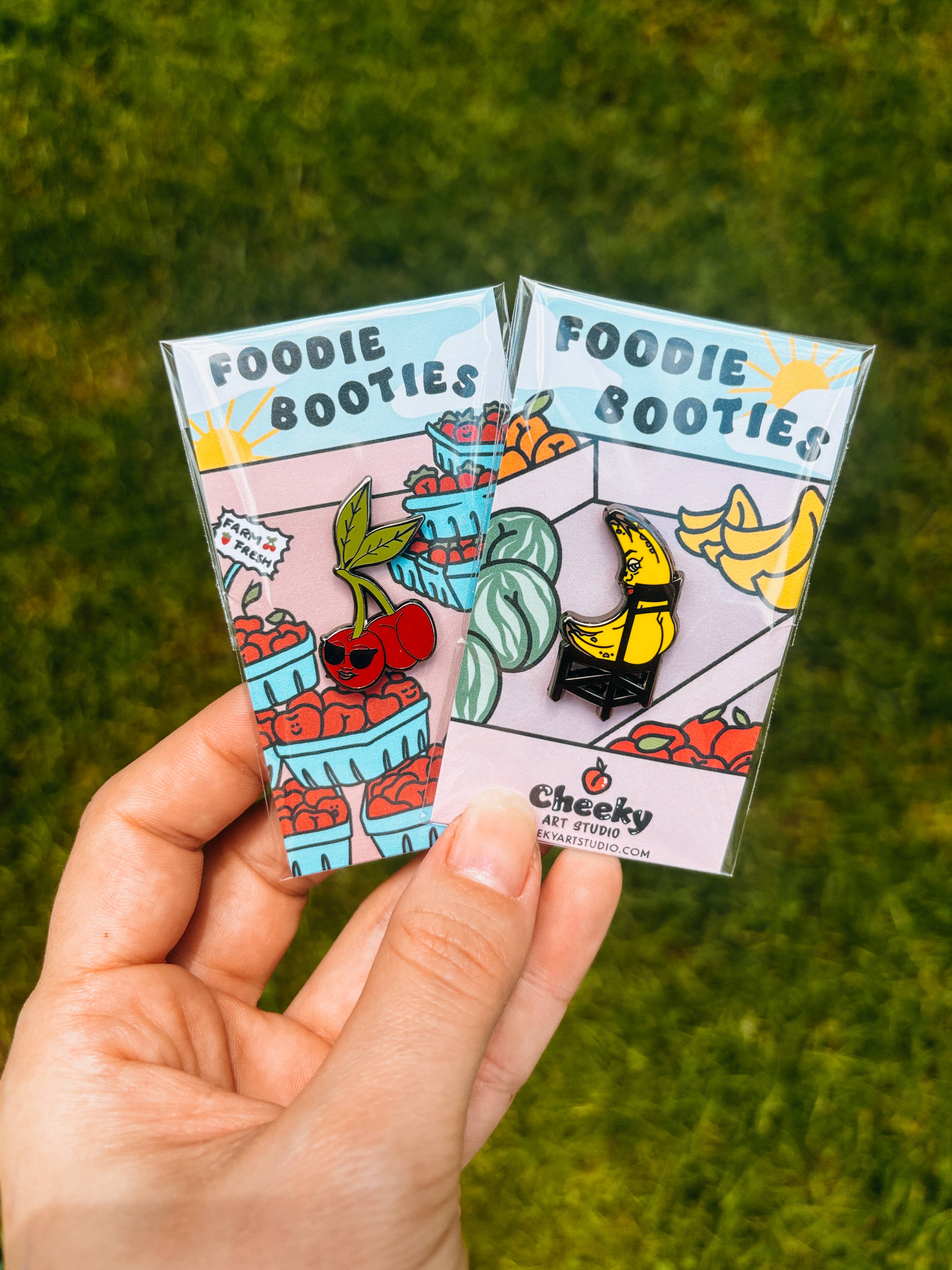 Cheeky Art Studio - Wholesale Lapel Pin/Button - Banana Booty Hard Enamel Pin3