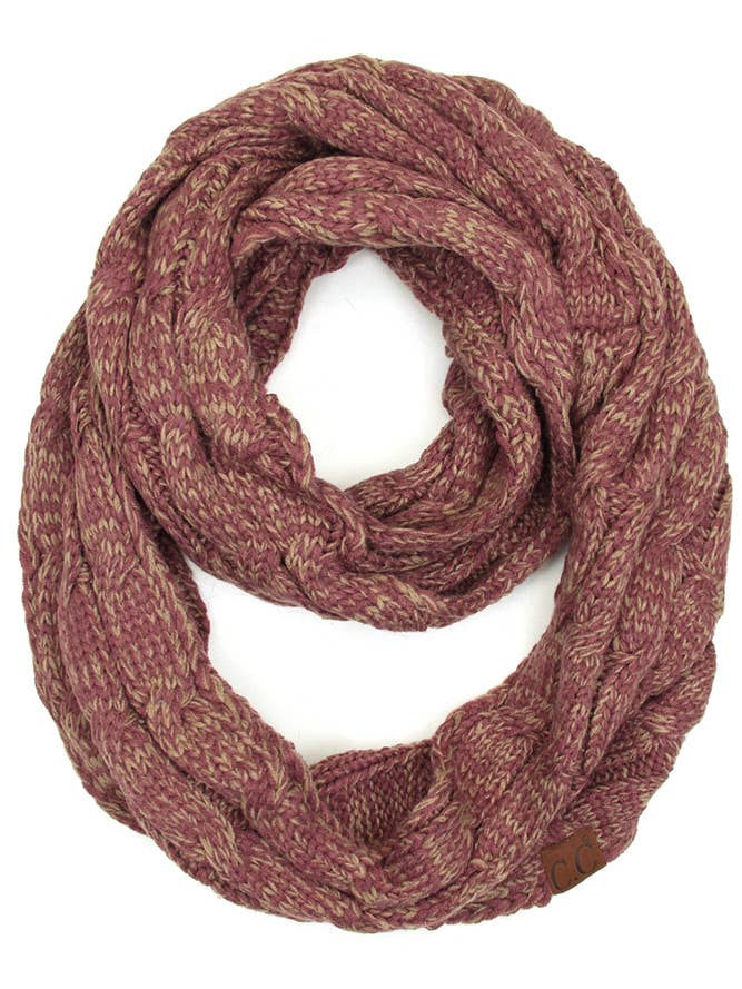 C.C Two Tone Infinity Scarf for wholesale by Hana