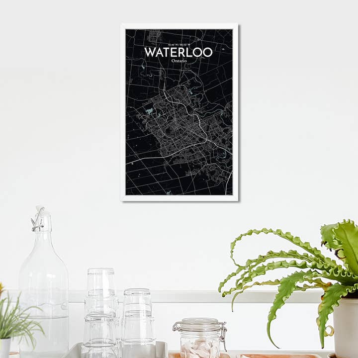 OurPoster.com - Wholesale Poster - Waterloo City Map Poster170