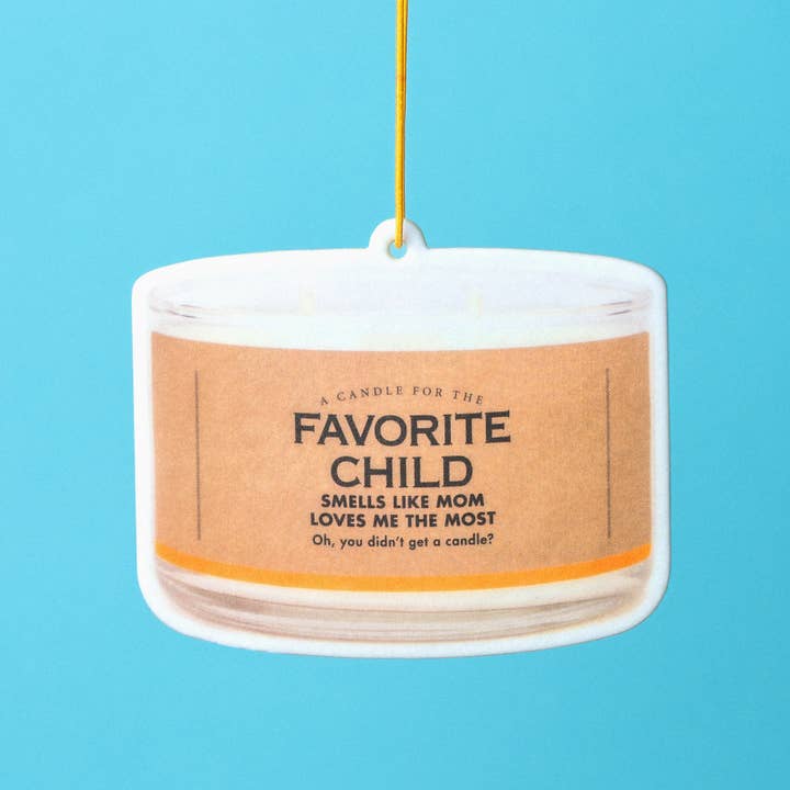 Whiskey River Soap Co. - Wholesale Car Freshener - Unisex - The Favorite Child Air Freshener | Funny Car Air Freshener