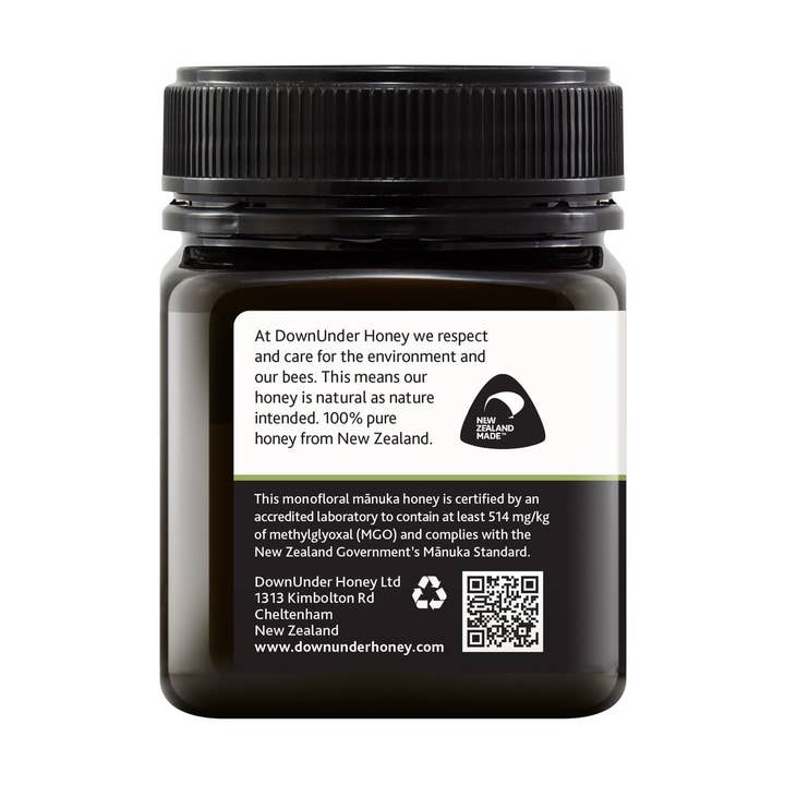 Downunder Honey - Wholesale Honing - UMF™ 15+ Manuka-honing (MGO 514+) 250 g2