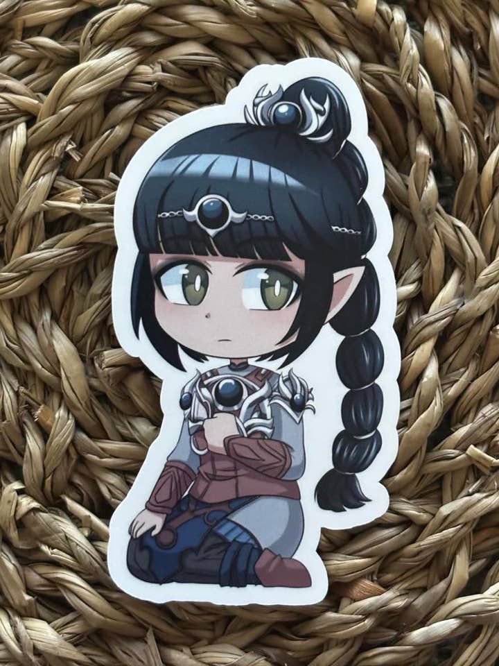 Shadowheart - Baldurs Gate 3 - Autocollant pour la vente par Nordic Book Adventure