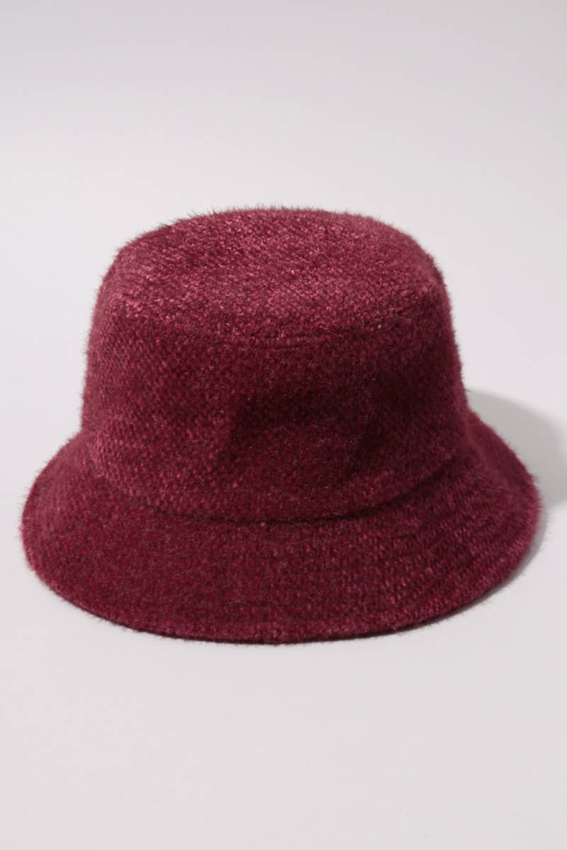 Fashion City – wholesale Bucket hat – Women's – Super Soft Feather Yarn Bucket Hat1
