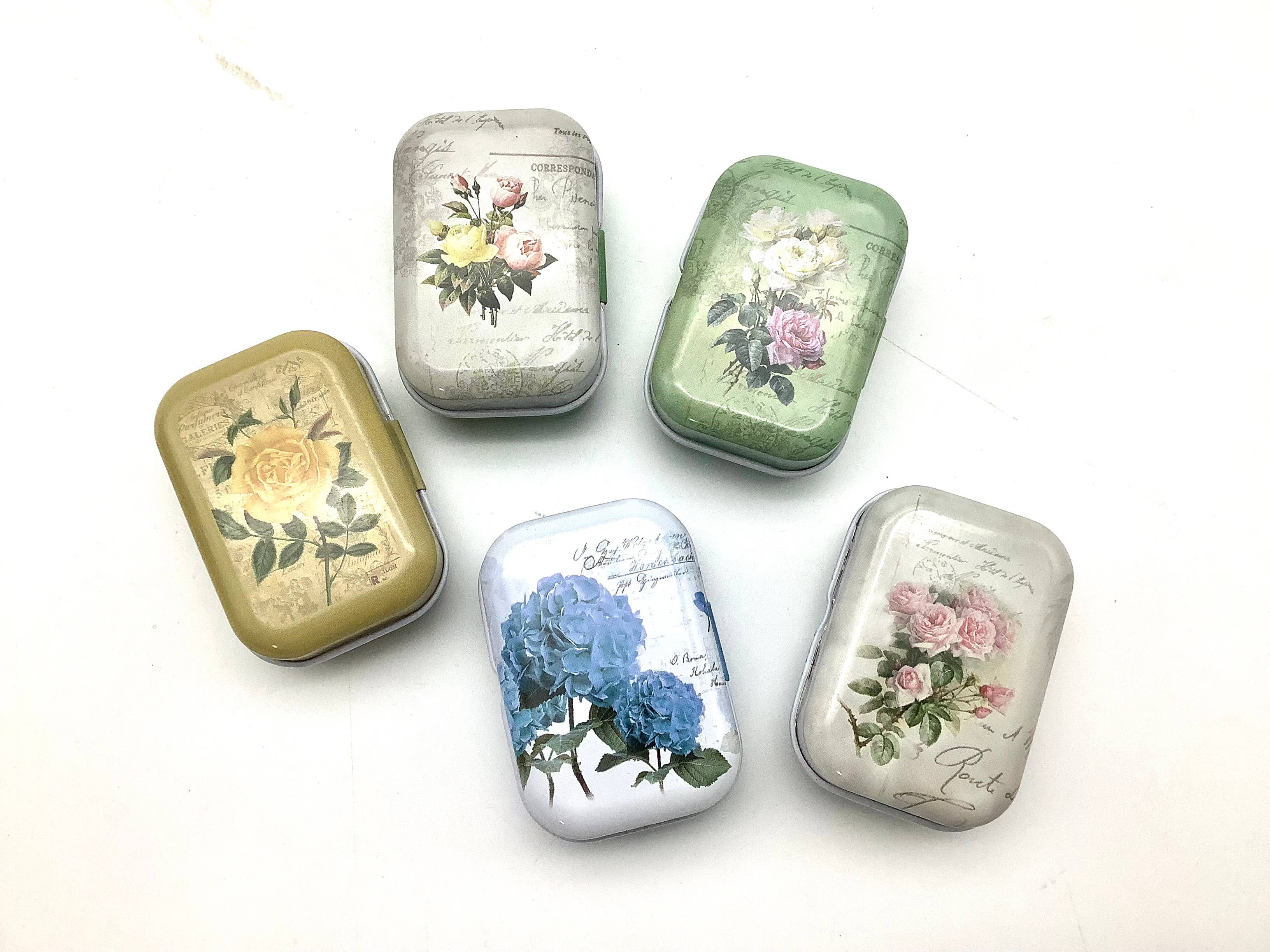 All Little Cute Things - Wholesale Tea Bags - Tea and Roses in Vintage Flowers Tea Tin Canister2