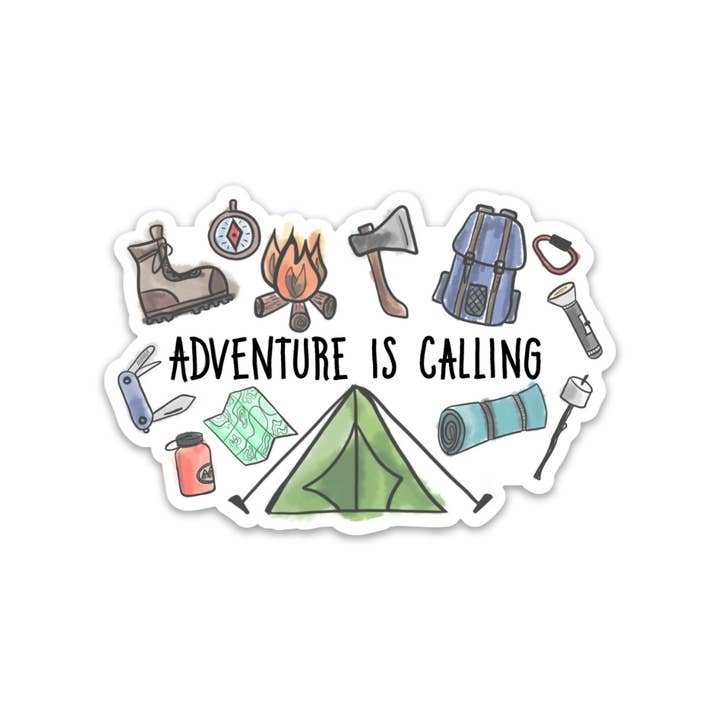 Adventure is Calling - Sticker for wholesale by Kevin & Kaia